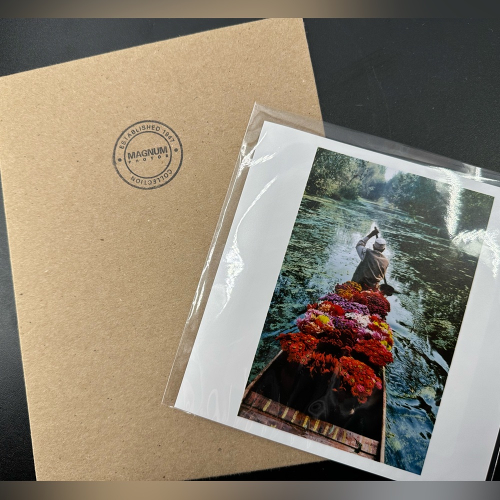 Magnum Photos Steve McCurry “Flower Seller” 6”x6” Signed photo